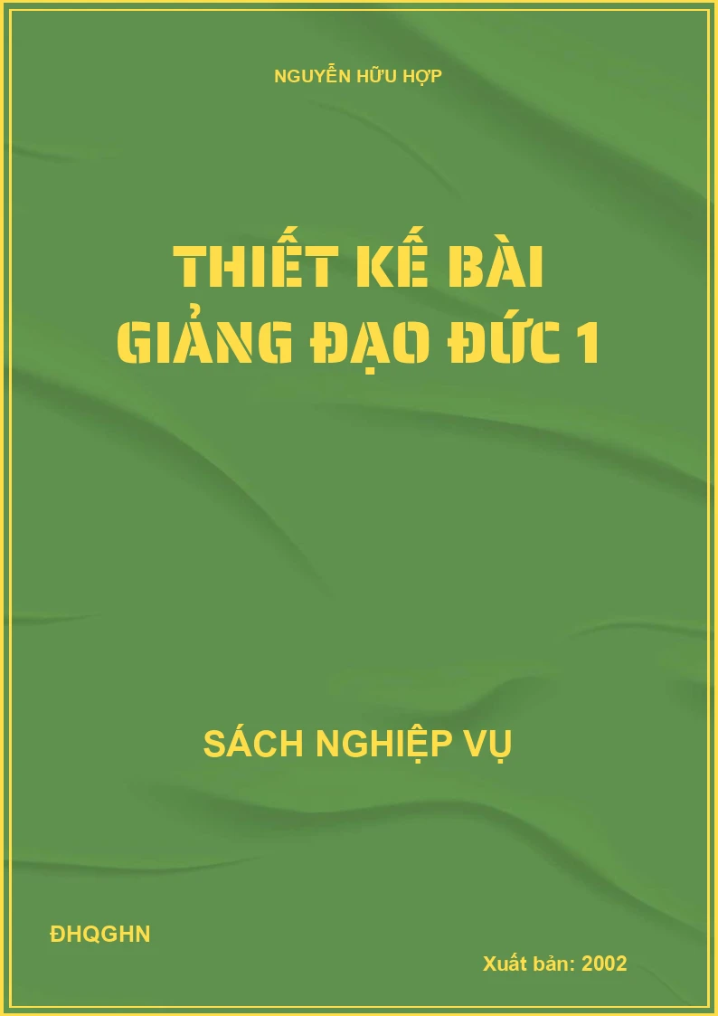 Thiết kế bài giảng đạo đức 1 BS