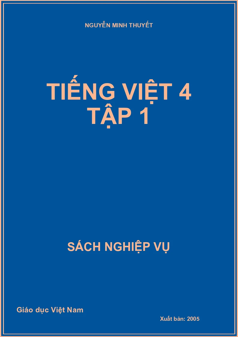Tiếng Việt 4 tập 1