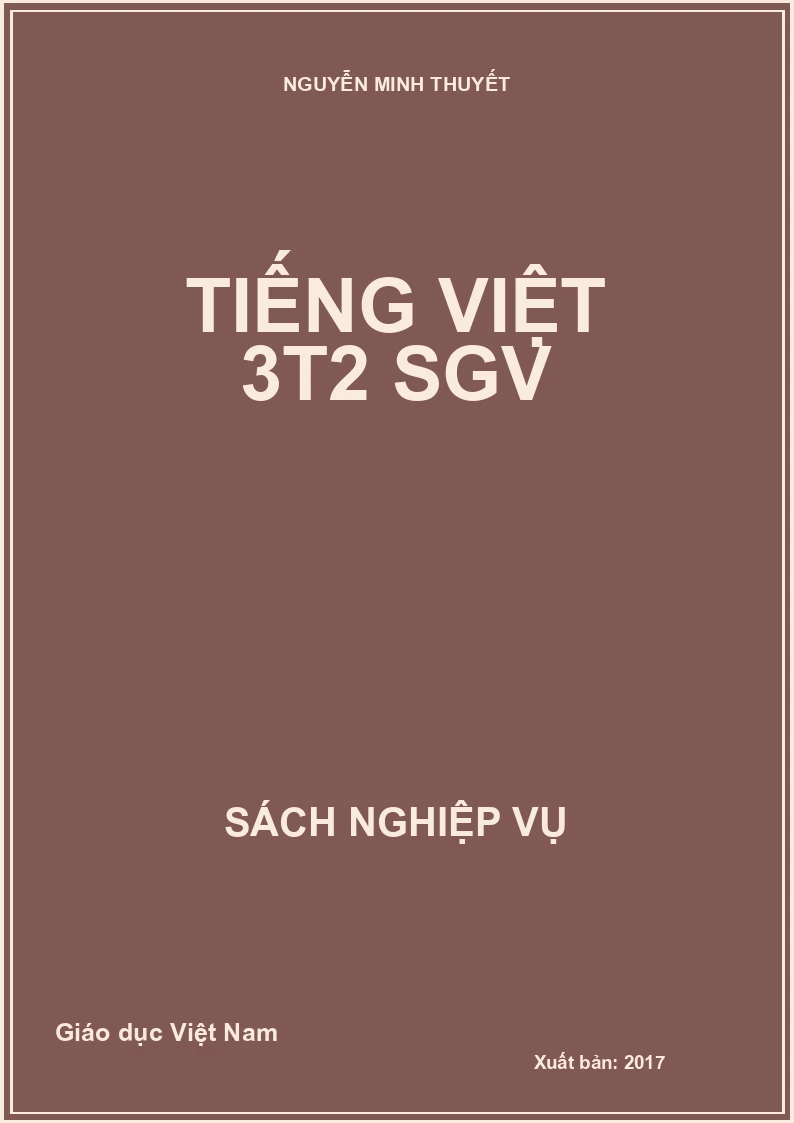 Tiếng Việt 3T2 SGV