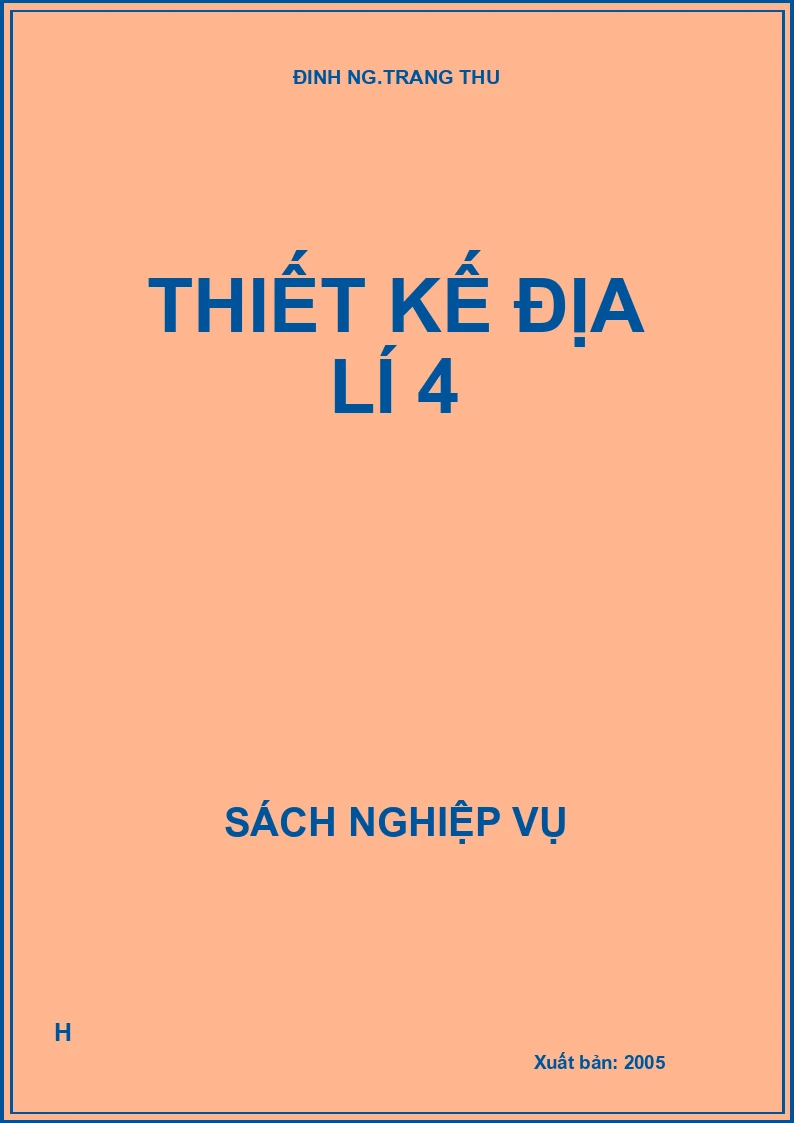 Thiết kế Địa lí 4