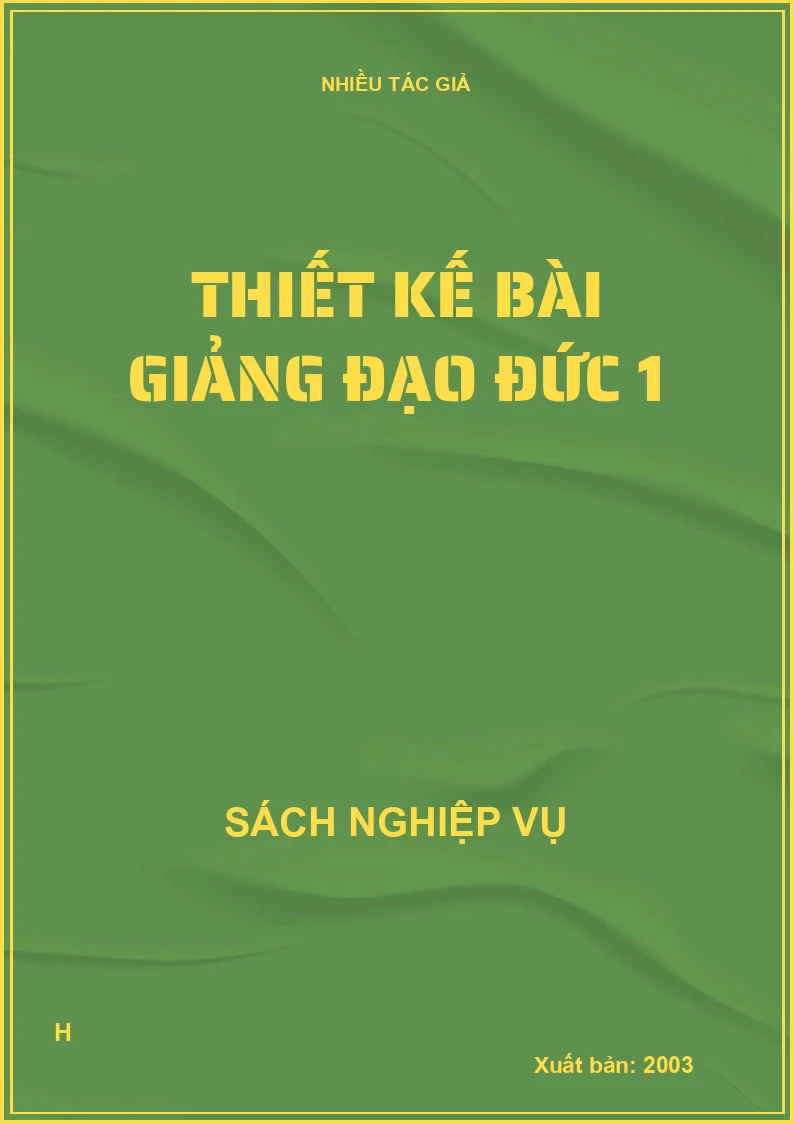 Thiết kế bài giảng đạo đức 1