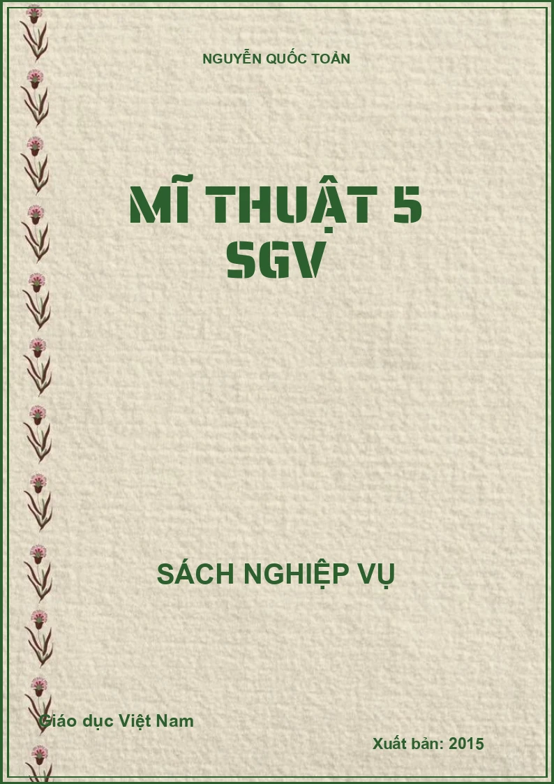 Mĩ thuật 5 SGV