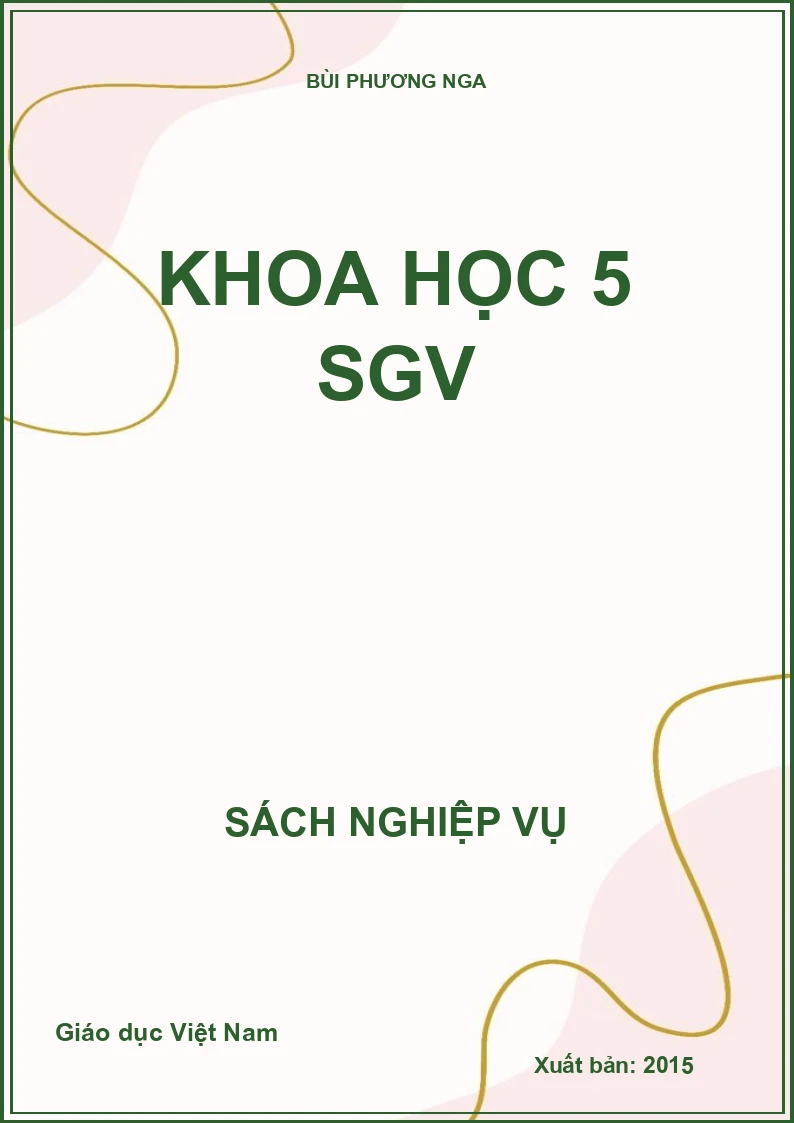 Khoa học 5 SGV