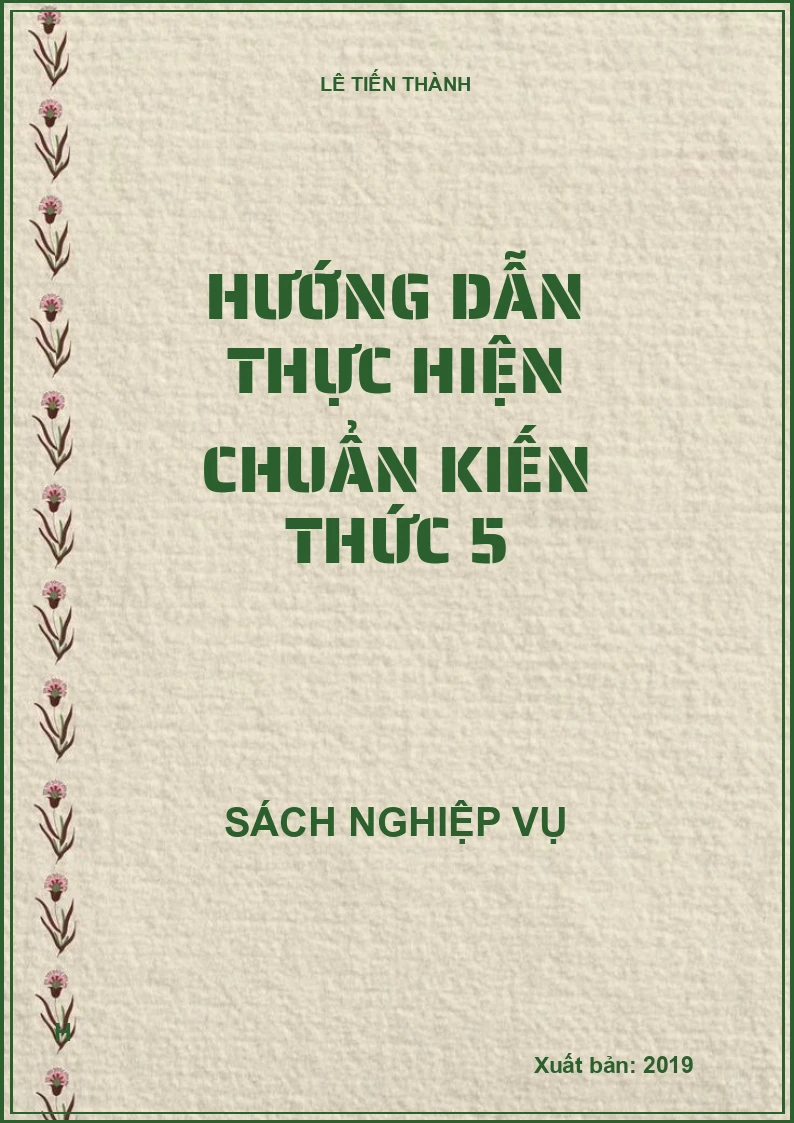 Hướng dẫn thực hiện chuẩn kiến thức 5