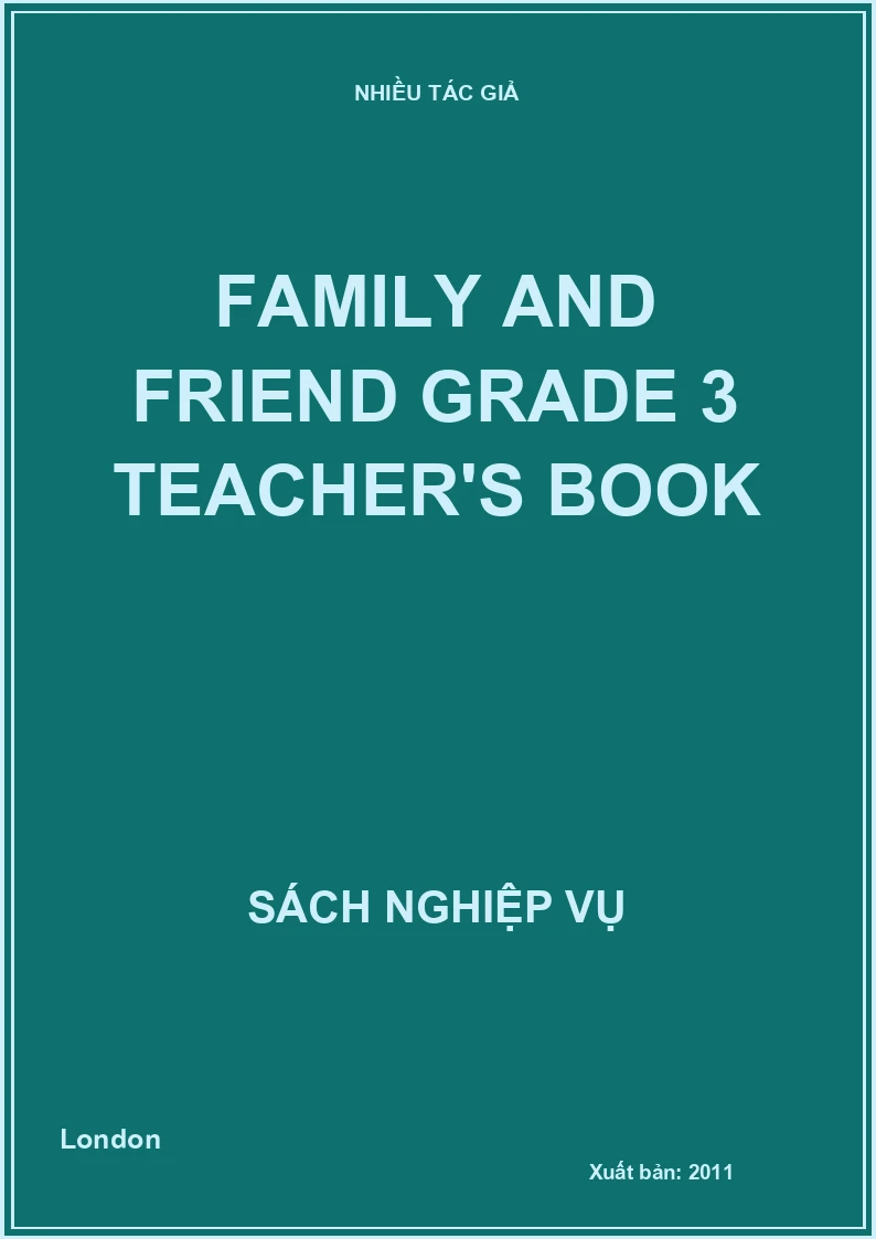 Family and Friend Grade 3 Teacher's book