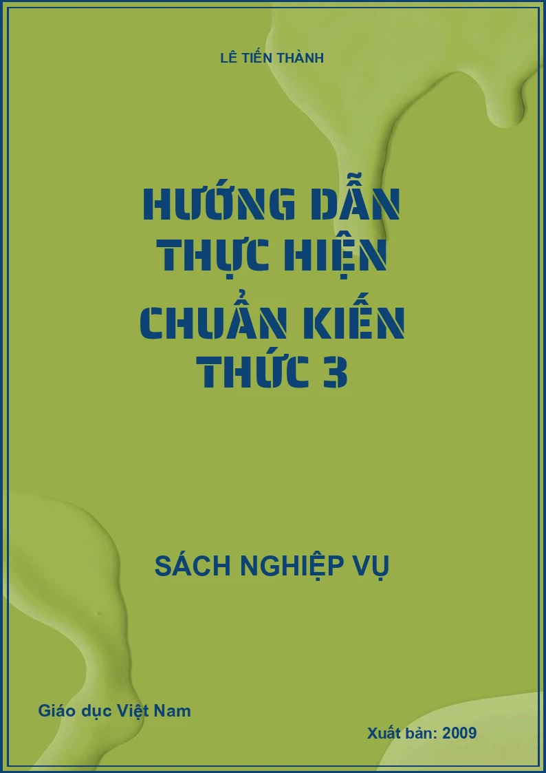 Hướng dẫn thực hiện chuẩn kiến thức 3