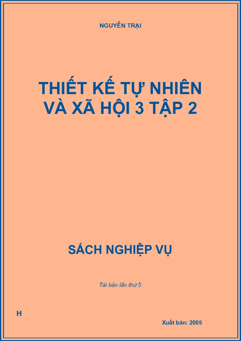 Thiết kế tự nhiên và xã hội 3 tập 2