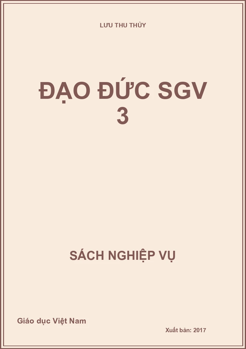 Đạo đức SGV 3