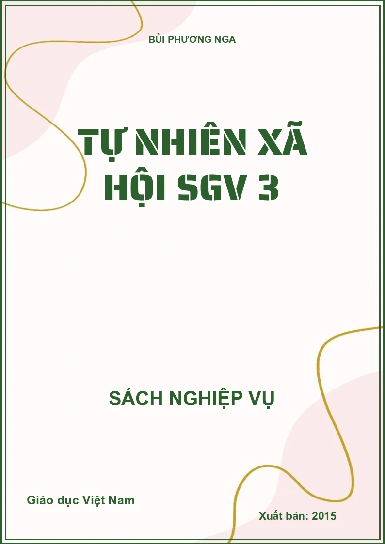 Tự nhiên xã hội SGV 3