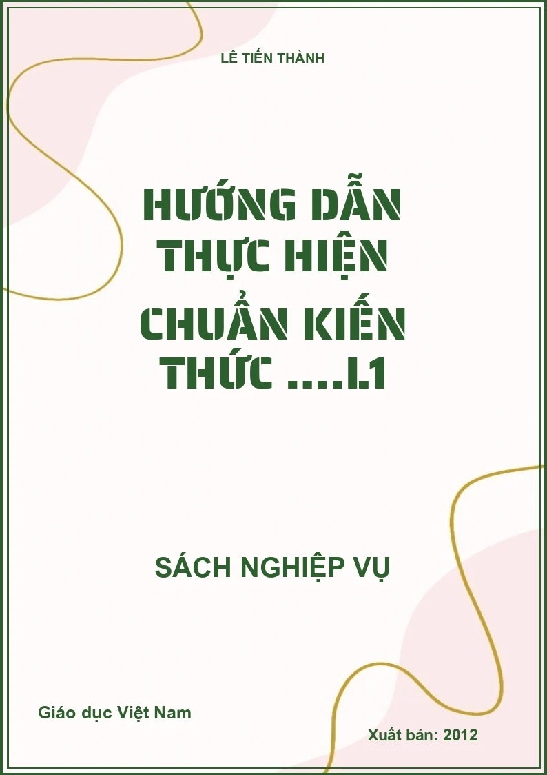 Hướng dẫn thực hiện chuẩn kiến thức ….L1