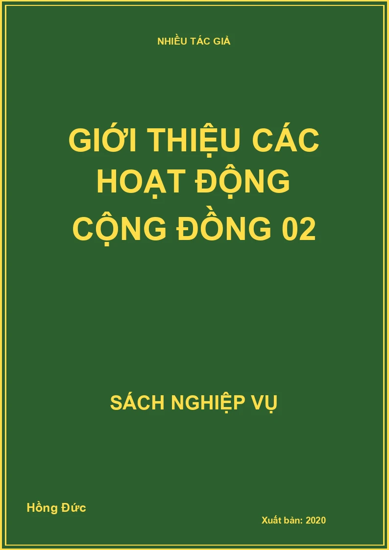 Giới thiệu các hoạt động cộng đồng 02