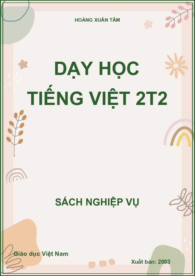 Dạy học Tiếng Việt 2T2
