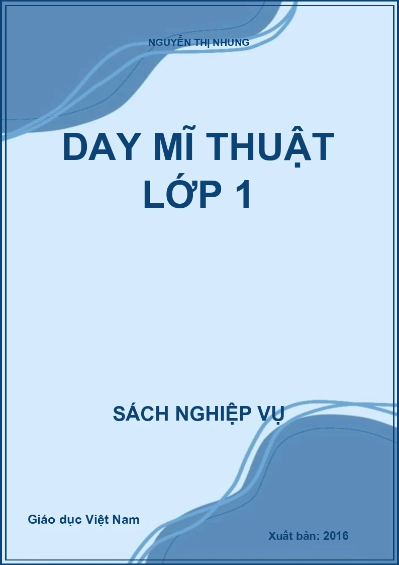 Day mĩ thuật lớp 1