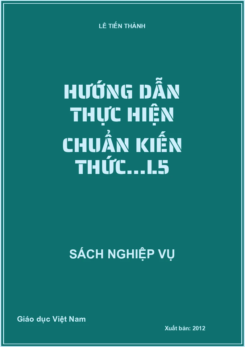 Hướng dẫn thực hiện chuẩn kiến thức…L5