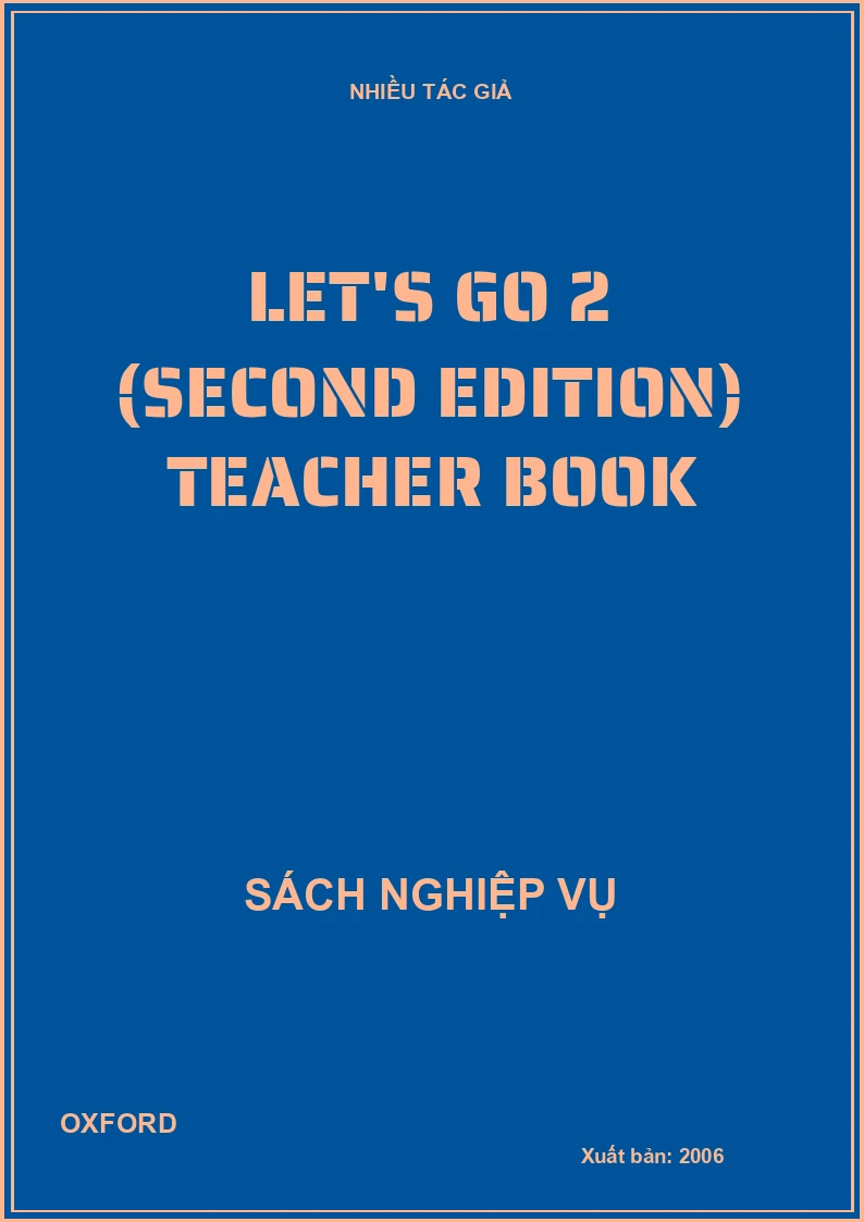 Let's go 2 (Second Edition) teacher book