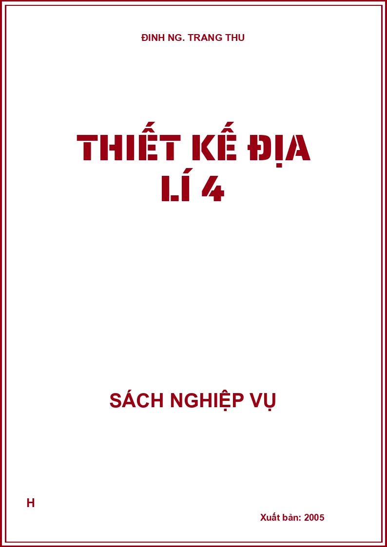Thiết kế Địa lí 4