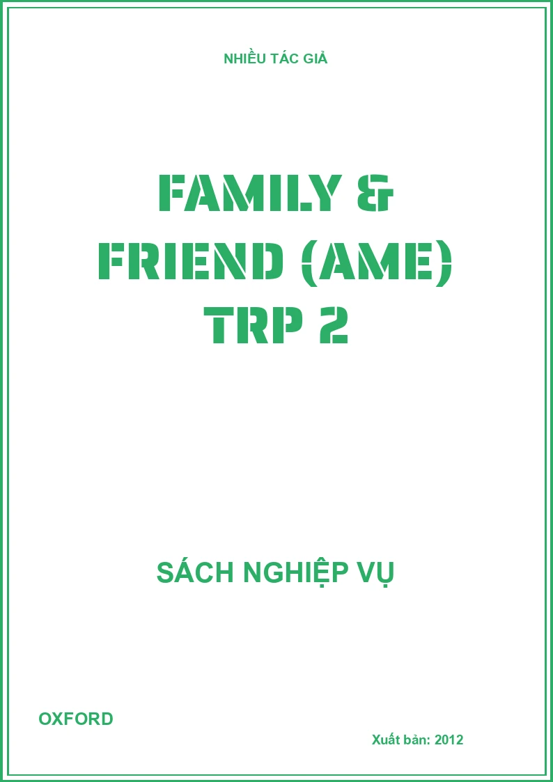 Family & Friend (AmE) TRP 2