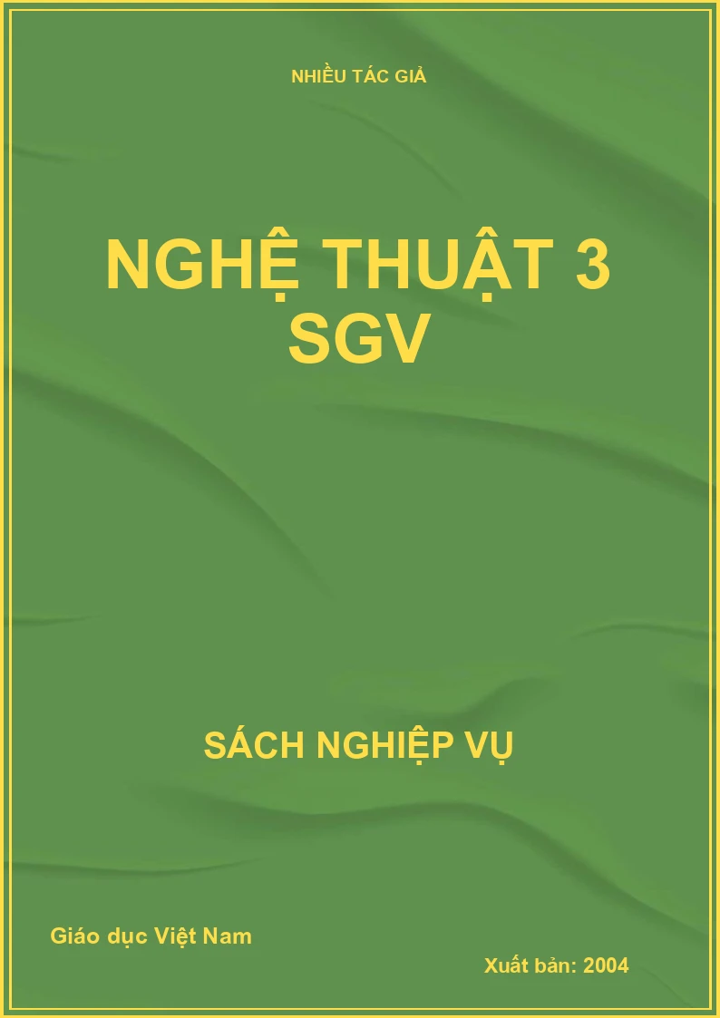 Nghệ thuật 3 SGV