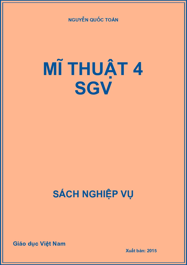 Mĩ thuật 4 SGV