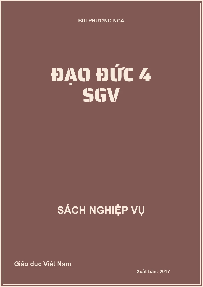 Đạo đức 4 SGV