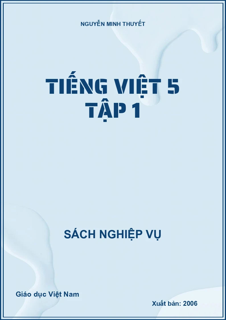 Tiếng Việt 5 tập 1