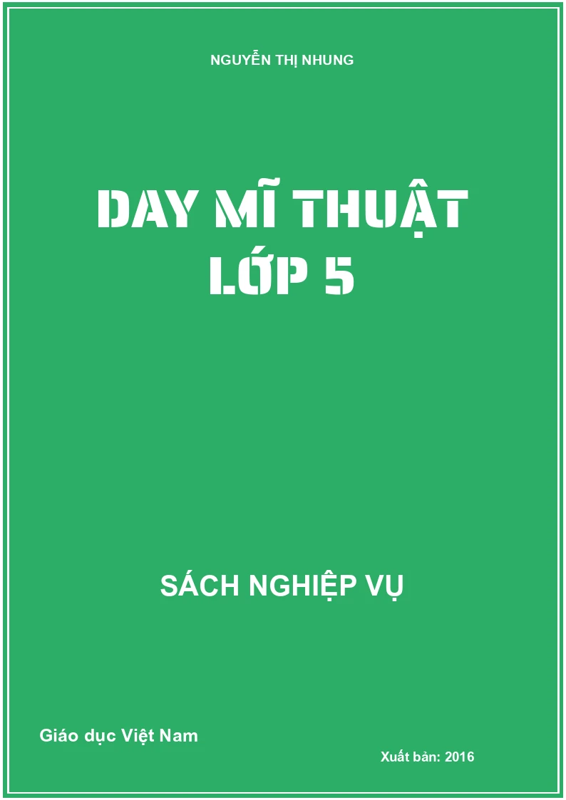 Day mĩ thuật lớp 5