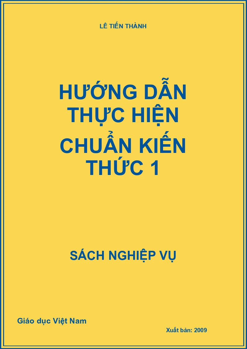 Hướng dẫn thực hiện chuẩn kiến thức 1