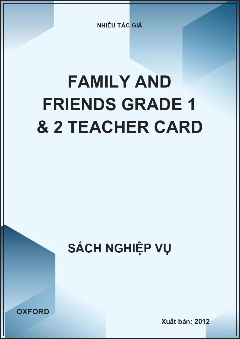 Family and Friends Grade 1 & 2 Teacher card