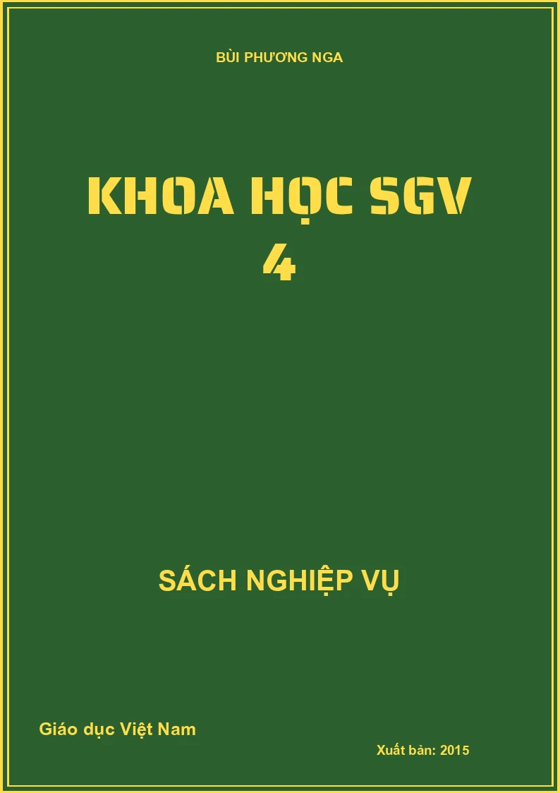 Khoa học SGV 4