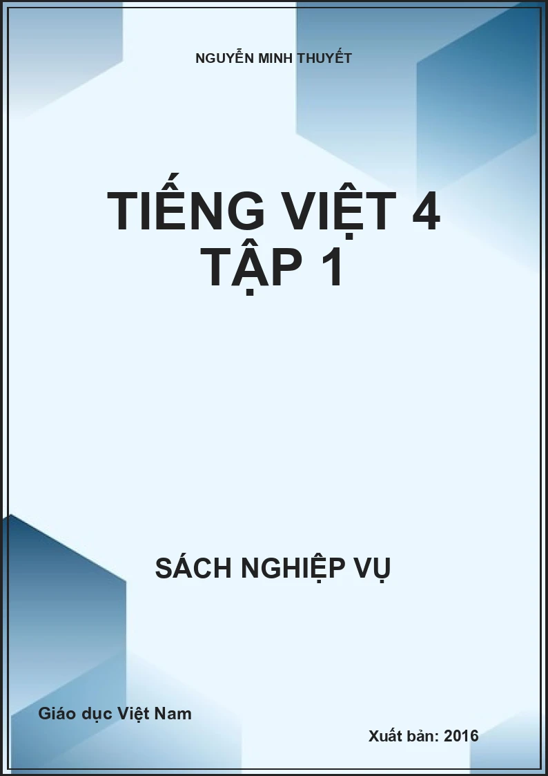 Tiếng Việt 4 tập 1