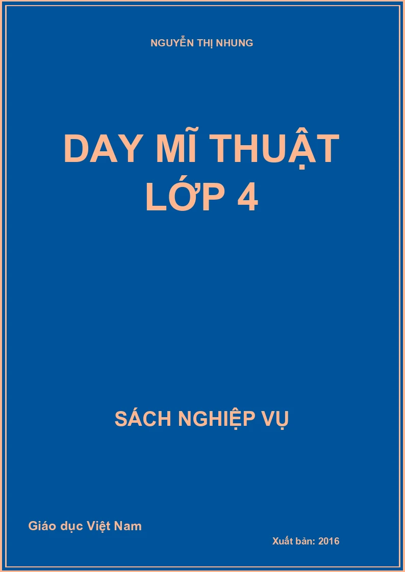 Day mĩ thuật lớp 4