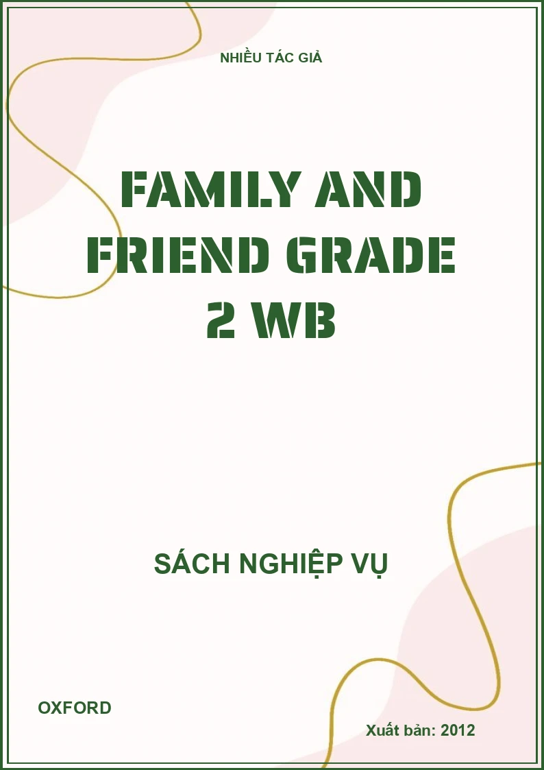 Family and Friend Grade 2 WB