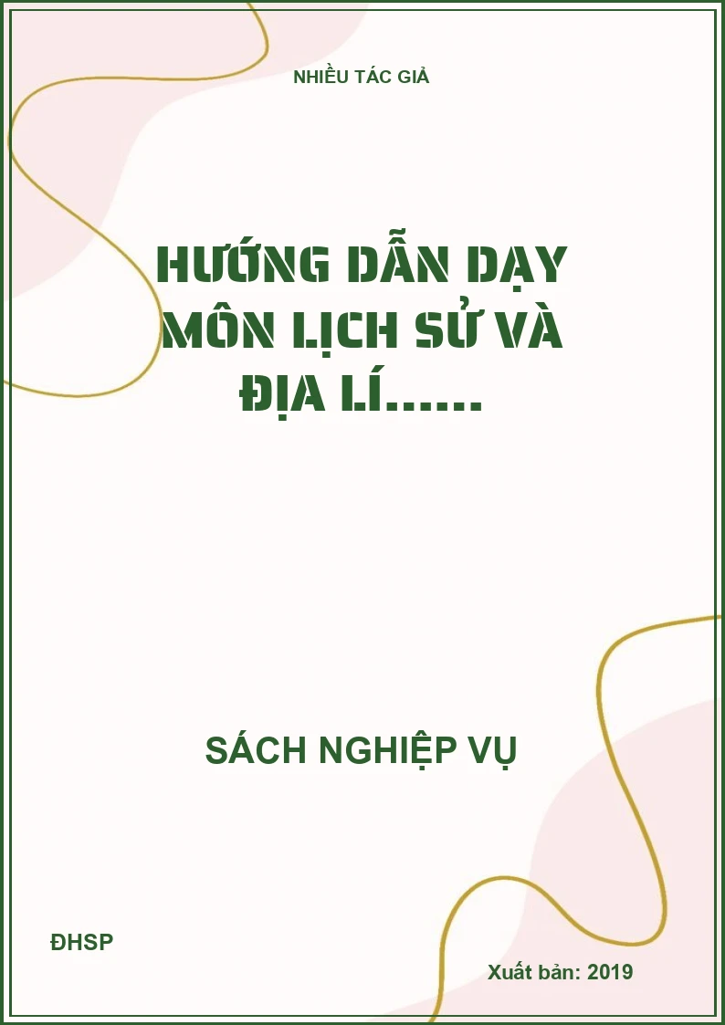 Hướng dẫn dạy môn Lịch sử và Địa lí……