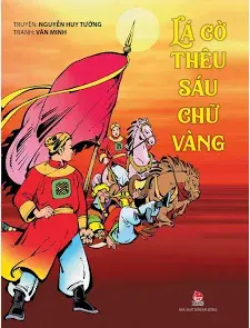 Lá cờ thiêu sáu chữ vàng