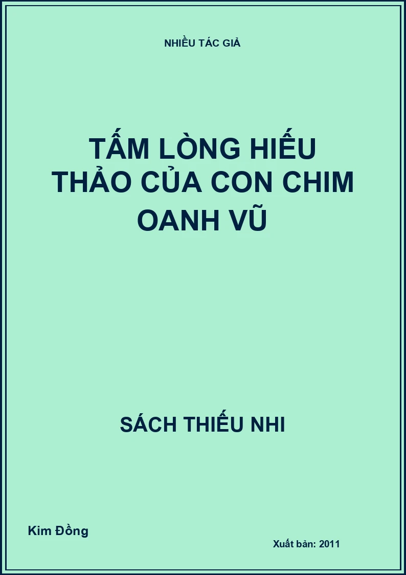 Tấm lòng hiếu thảo của con chim Oanh Vũ