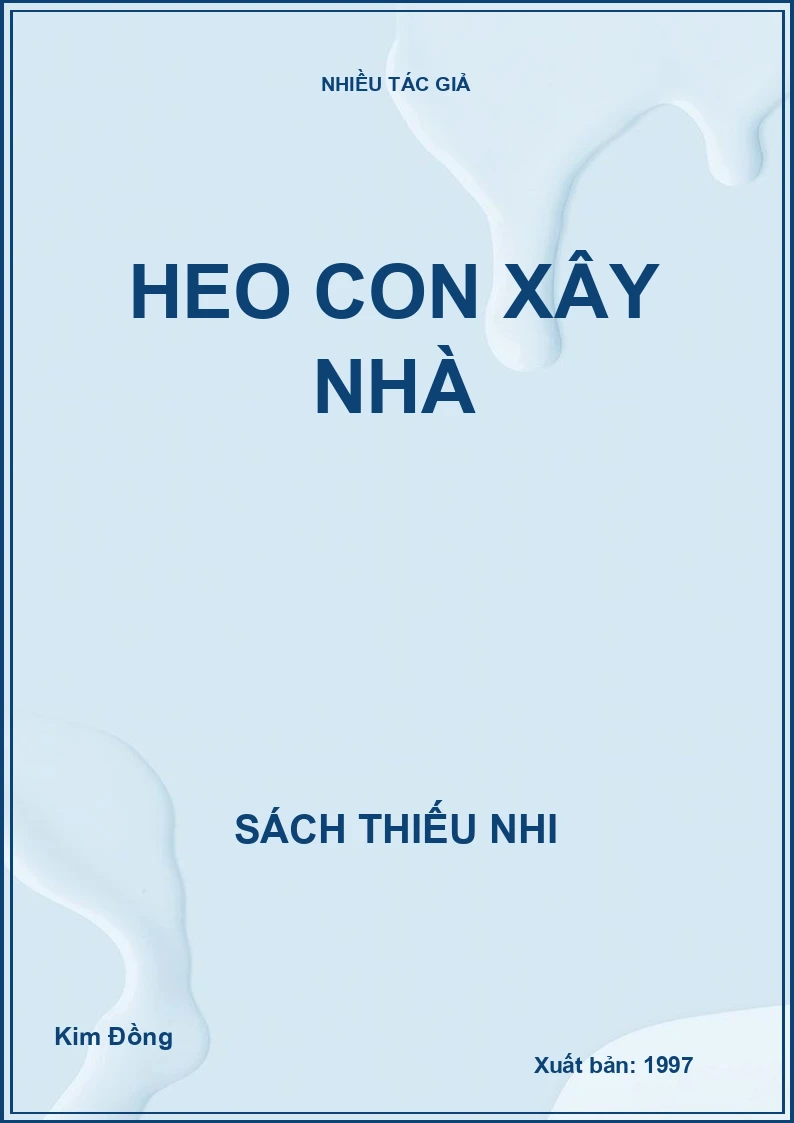 Heo con xây nhà