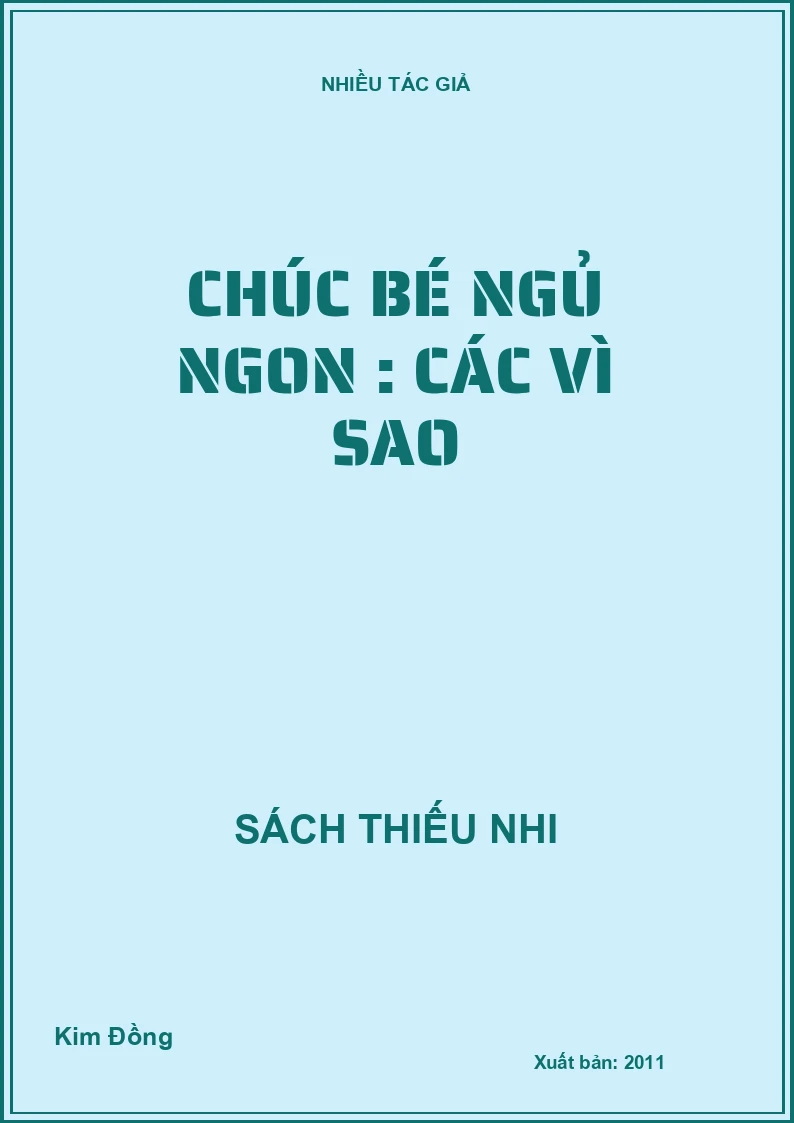 Chúc bé ngủ ngon : Các vì sao