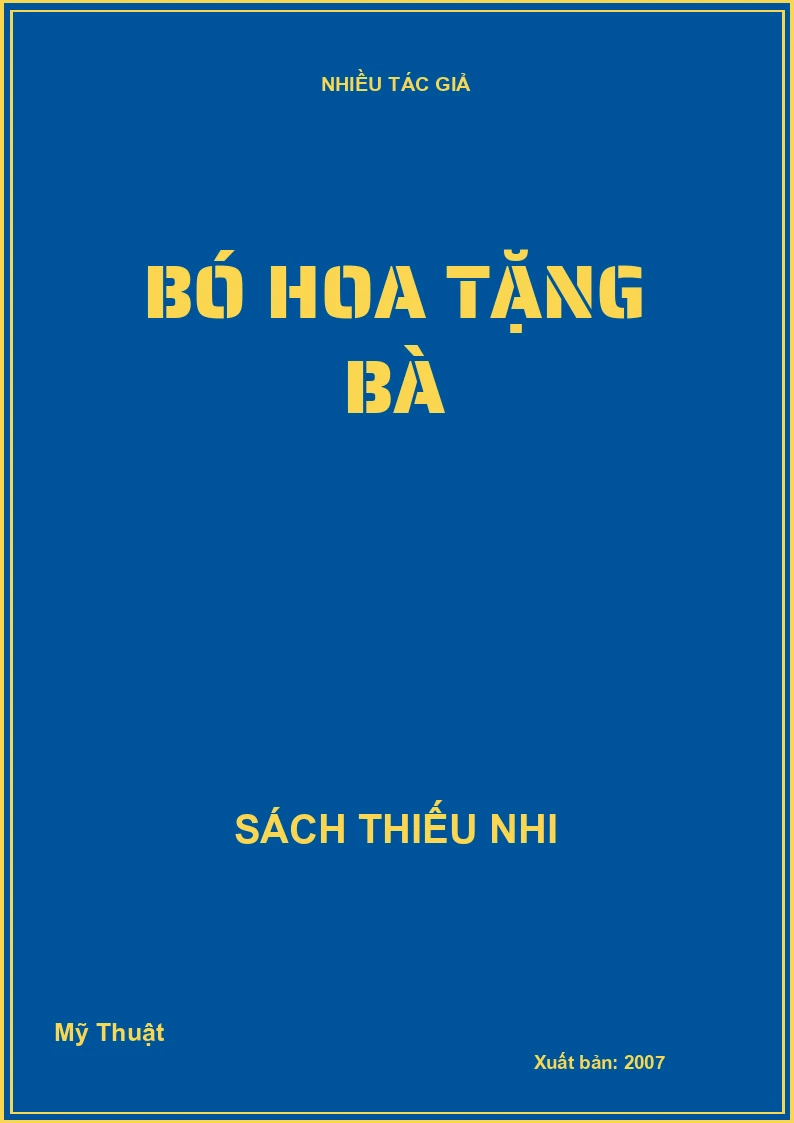 Bó hoa tặng bà