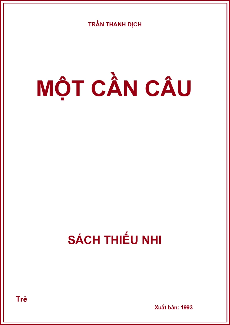 Một cần câu