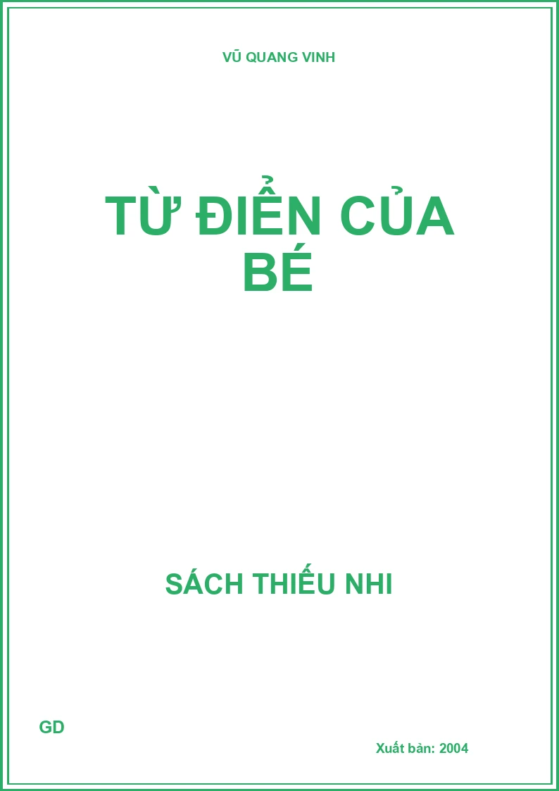 Từ điển của bé