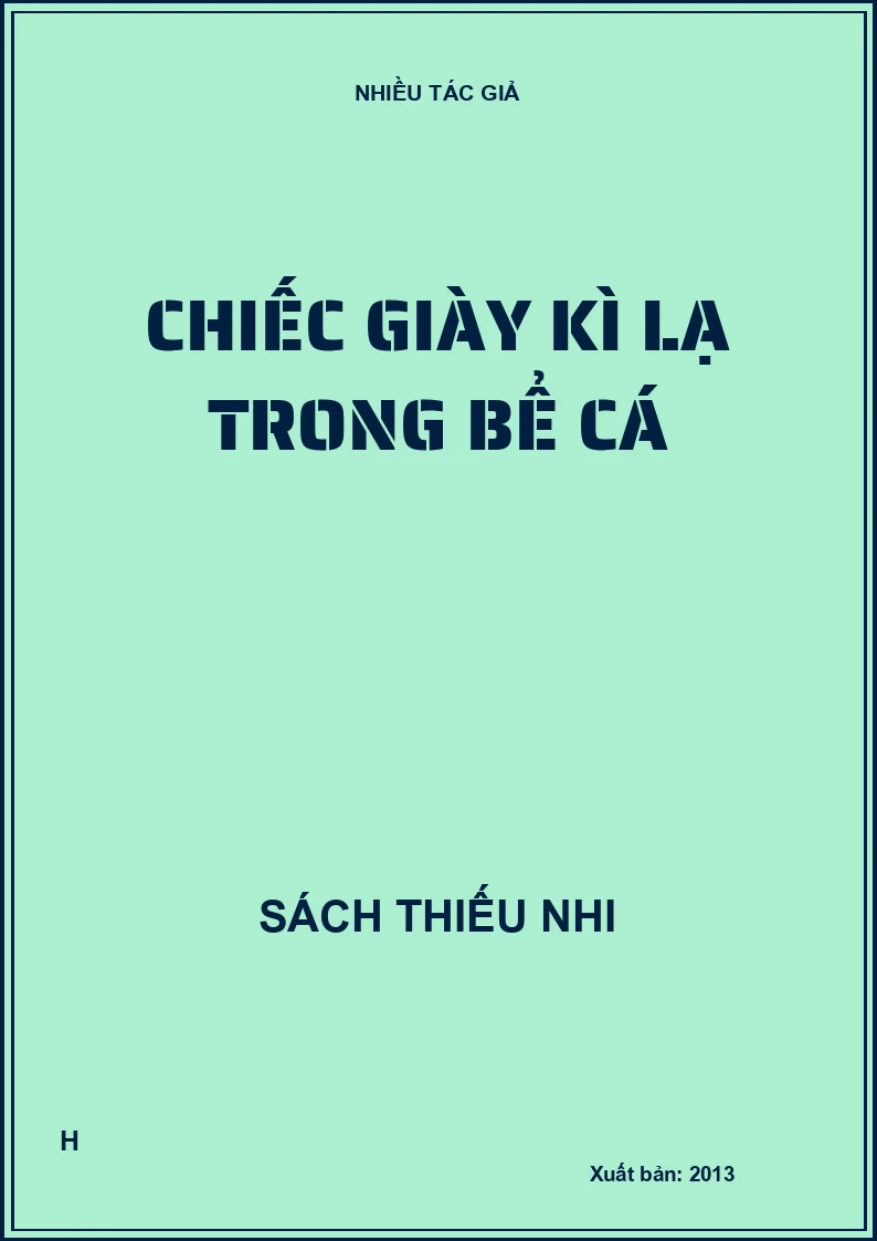Chiếc giày kì lạ trong bể cá