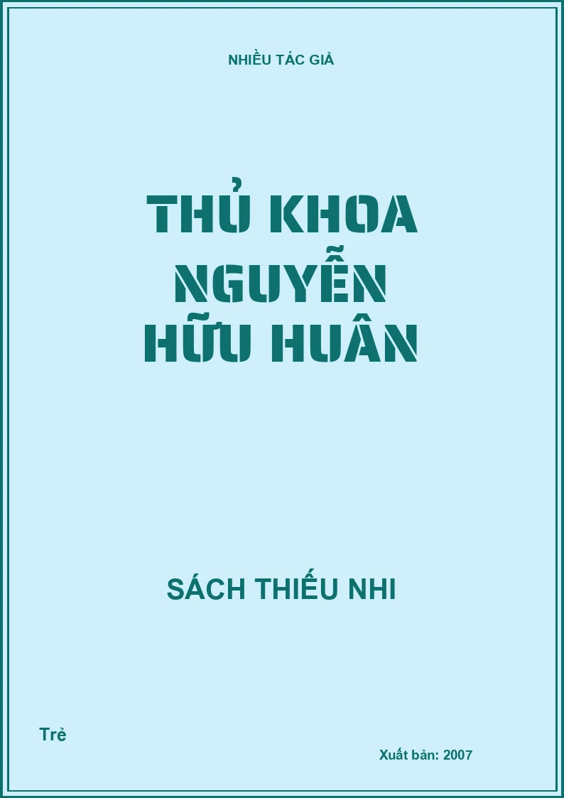 Thủ khoa Nguyễn Hữu Huân