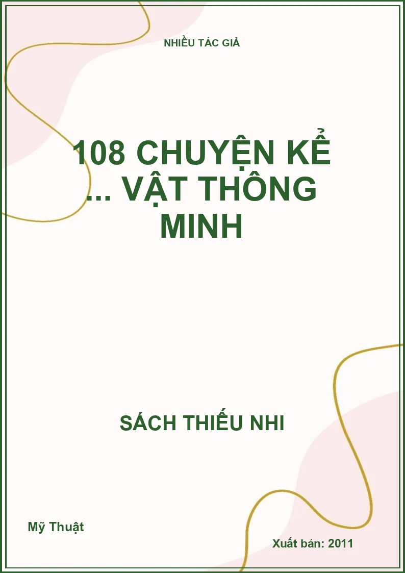 108 chuyện kể ... vật thông minh