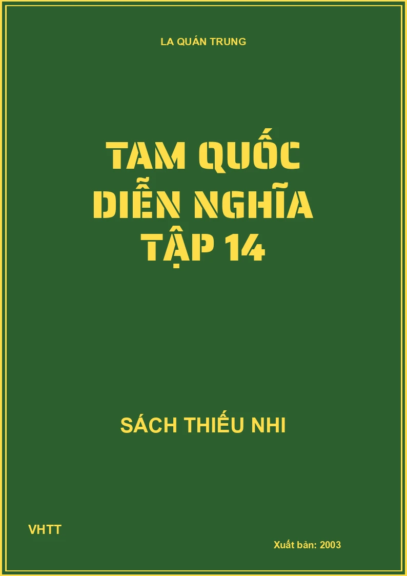 Tam quốc diễn nghĩa tập 14