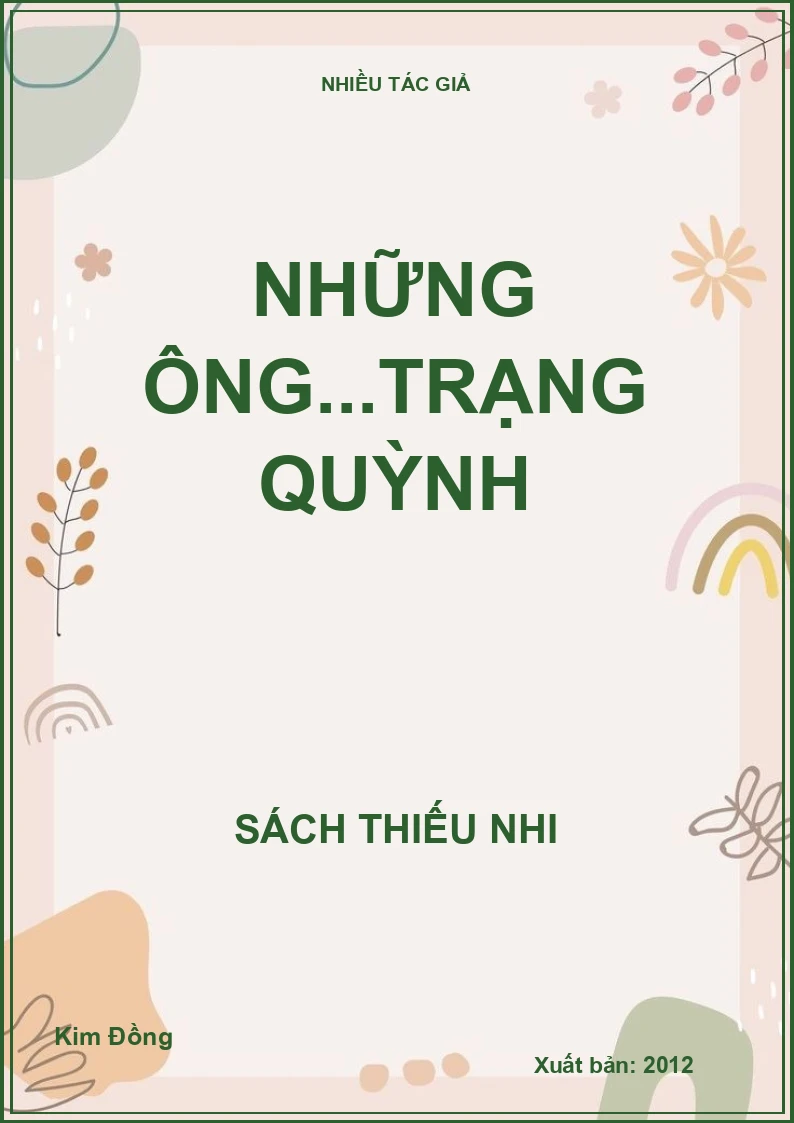 Những ông...Trạng Quỳnh