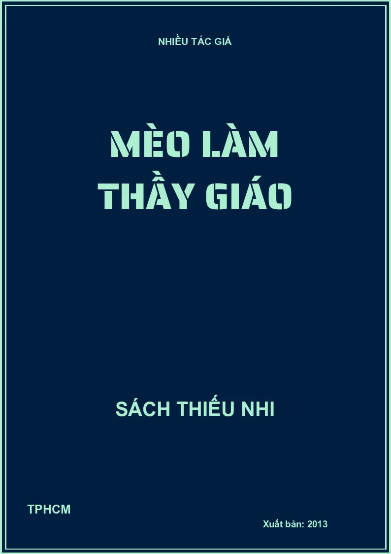 Mèo làm thầy giáo