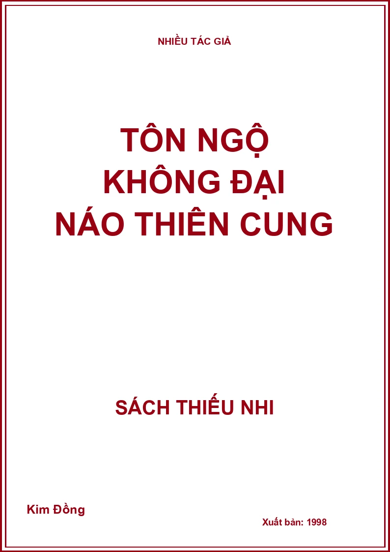 Tôn Ngộ không đại náo thiên cung