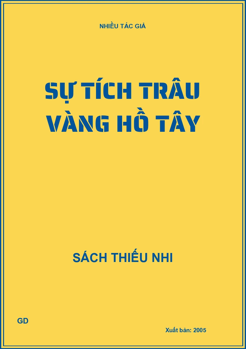 Sự tích trâu vàng Hồ Tây
