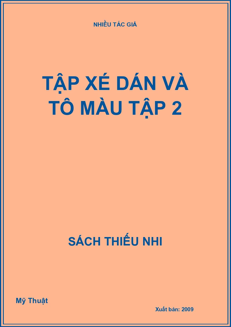 Tập xé dán và tô màu tập 2 (BS)