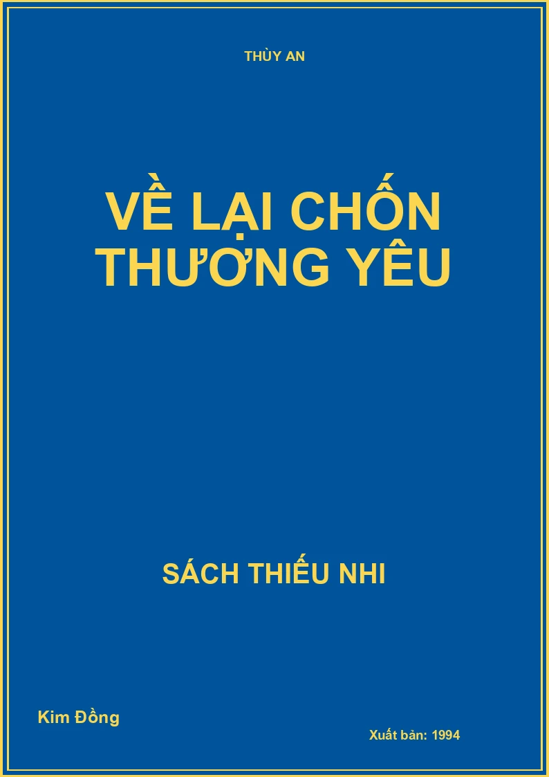 Về lại chốn thương yêu